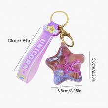 1pc Casual Street Style Sand Star Seashell Creative Keychain, Couple Pendant, Bag Charm, Small Gift, Car Accessory - Multicolor - View 7