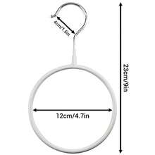 R-6 gancos circulares para anillos de buda antideizantes con ganco organizadores de budas corbatas percero para ss sin mangas budas corbatas cinturones guardarropa - Blanco - Ver 3