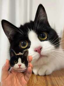 Personalized Pet Photo Keychain - Custom Acrylic Dog Or Cat Keychain, The Perfect Gift For Pet Lovers, An Ideal Pet Gift And Customized Pet Photo Gift - Multicolor - View 4