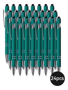 1-32支定制金属伸缩圆珠笔+触控笔套装 | 防滑笔握+书写流畅的中号笔尖 | 兼容智能手机/平板电脑/办公设备 | 可刻字/日期/Logo | 商务刻字笔+教师节礼物+新婚夫妇中性笔 | 适合学生/上班族/教师（男女通用） | 节日/生日礼物（母亲节/圣诞节/毕业典礼） | 办公/学习必备 | 多场景适用（教室/宿舍/商务会议），永恒的爱 - 深綠色 - 查看 17