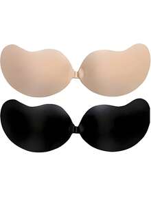 半对隐形提臀无背文胸，女士无缝自粘硅胶乳贴，连衣裙/内衣/无肩带文胸，情人节礼物 - 彩色 - 查看 63