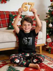 Tween Boys Undershirt Tops - Black - View 1