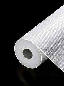 1 Roll PET Kitchen Cabinet Liner - Non-Electric, Moisture-Proof, Waterproof, Anti-Slip, Suitable For Refrigerator, Dining Table Mat And Kitchen Cabinet, Moisture-Proof, Waterproof, Oil-Proof, Anti-Slip Drawer, Suitable For Refrigerator, Cabinet And Countertop, Kitchen Organization, Kitchen Accessories - Black - View 7