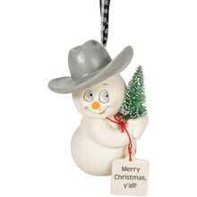 Department 56 Snowpinions Farmhouse Merry Christmas Y'all - Adorno Colgante de 3.78 Pulgadas, Multicolor(default) - Multicolor - Ver 1