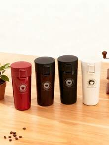 1pc Efficient Auto-Seal Insulated Coffee Tumbler With Bounce-Back Lid, Double-Wall Vacuum Sealed, Leak-Proof, Minimalist Design, Portable For Business & Multi-Scenarios - Multicolor - View 2