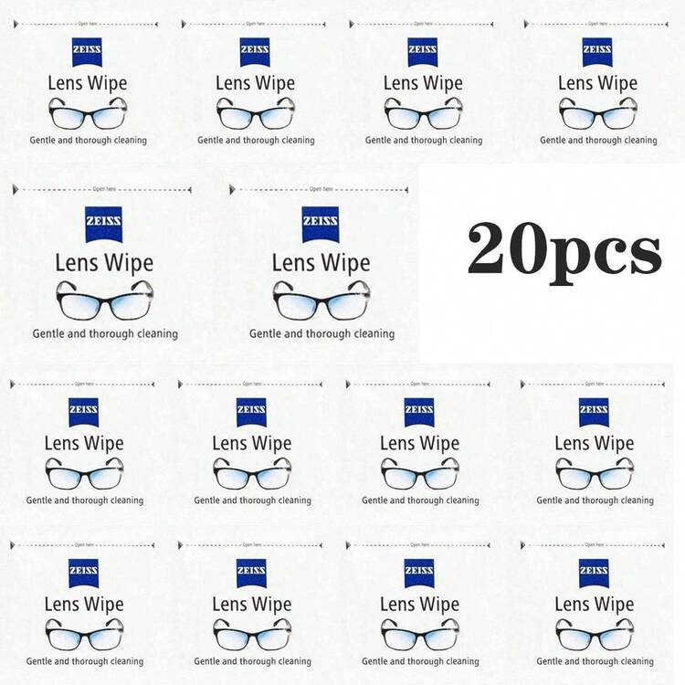 Toallitas húmedas para limpiar lentes de gafas Zeiss, toallitas húmedas para limpiar gafas - toallitas para gafas - Añade 15