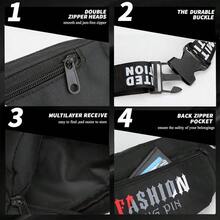 YQQ Mini Bolso Cruzado En El PechoCintura Pack Bolso de Paquete con Tela Impermeable de Amplia Capacidad Riñonera Hombre Adecuado Para Deportes Al Aire Libre Correr Y Viajar2179 - Color5 - Ver 5