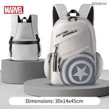 Disney Marvel Spider-Man Backpack, Suitable For 3rd-6th Grade Students, Large Capacity Lightweight Backpack, Middle School Student Backpack, Water Resistant - Multicolor - View 7