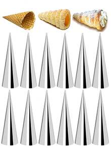 10/5/1pc Columnar Croissant Molds, Danish Croissants, Spiral Conical Pastry Mold, Chandelier Croissants Baking Bag, It's A Great Kitchen Gadget, Valentine's Day Gift - Multicolor - View 3