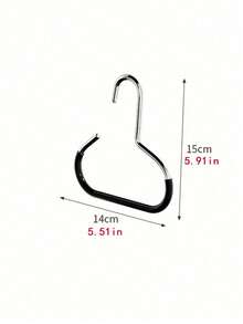 Hanging Hat Organizer Rack For Dorm Closet, Multi-Functional Hat Display Shelf, Baseball Cap Storage Rack, Stainless Steel Hat Hanger, Travel Essential, Back To School Essential - Black and White - View 8