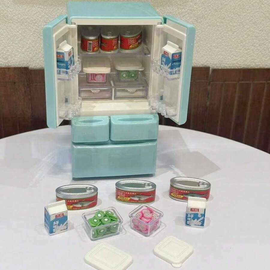 迷你冰箱模型，微缩场景冰箱装饰。非电动，适合14岁以上人群。 - 均碼 - 查看 1