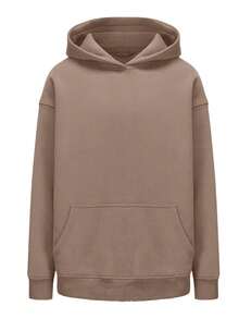 Women's Backless Hollow Mesh Hoodie Y2K Sequin Top Spring And Autumn Streetwear - 巧克力棕 - 查看 3