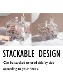 Hộp đựng kính râm 4 tầng bằng acrylic, khay đựng đồ trang điểm chắc chắn và bền bỉ, giá trưng bày trang sức, tiện dụng cho gia đình và văn phòng. - Nhiều màu - Xem 9