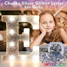 Letras decorativas LED de tono cálido Las letras plateadas iluminadas son perfectas para iluminar tus fiestas, cumpleaños, bodas, aniversarios y dormitorios. Letra W - 1 - Ver 2