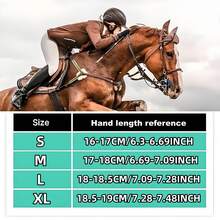 1 Pair Women's Premium Equestrian Gloves, Breathable And Lightweight, Suitable For All Seasons