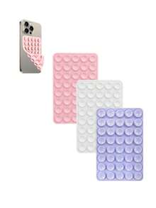 强力抓握硅胶手机壳，带双面吸盘支架 - 免提支架，适合自拍和视频，手机配件兼容 、Android 手机，生日礼物，家人、朋友手机支架，手机支架，手机配件 - 多色 - 查看 58