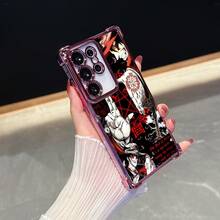 Funda de teléfono con patrón de anime Hellsing Alucard (3), funda de teléfono con marco electrochapado rosa para  15/Redmi Note 14/14 Pro/14 Pro+/13/13/13 Pro/13 Pro+/12/12/12 Pro/12 Pro+/12S/12 Turbo/10 Pro/14/Poco F6 Pro/ 14T/ 14 Pro/Poco X6 Pro/Poco F5 Pro/Poco X7 Pro, funda protectora a prueba de golpes con marco electrochapado, regalo de Navidad, regalo de Año Nuevo - Colores mezclados - Ver 4