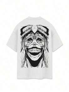 Anime Solo Leveling Sung Jinwoo T-Shirt Japanese Anime Manga Geek Shirt Unisex Men's Women's 100% Cotton Premium Streetwear New Release Various Colors!! Plus Size Casual Style Spring Summer - 白色 - 查看 4