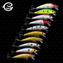 QXO 10个/包 拟饵 米诺 河饵 海饵 鱿鱼钩 曲柄饵 硬质金属丝钓具 鲱鱼旋转亮片 小鱼摇摆饵 - 彩色 - 查看 5