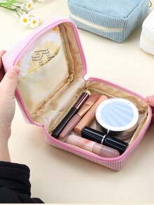 灯芯绒卫生巾收纳袋、拉链卫生巾收纳袋、大容量极简收纳袋、卫生棉条收纳袋、便携式化妆品收纳袋、饰品收纳袋、化妆包收纳袋、迷你化妆刷收纳袋、小型化妆包、便携式手拿包/小型手提包、女士零钱包 - 彩色 - 查看 7