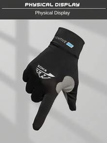 Unisex Anti-Slip Full Finger Protective Gloves, Breathable Sports Fishing Gloves, Lightweight UV Protection Cycling Gloves, Suitable For Fishing, Hiking, Cycling, Driving, Boating And Other Outdoor Activities, Cycling Accessories - Multicolor - View 7