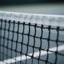 1 Set Professional Grade Tennis Net, High Elasticity Densely Woven Tennis Net, Wind-Resistant And Durable, Suitable For Tennis Training And Matches, Can Be Used Indoor And Outdoor, Weather-Resistant Material - Black - View 6