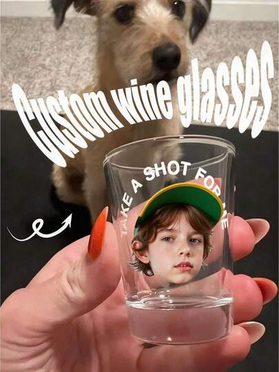 Copa de vino personalizada con foto, copa de vino con foto, copa de vino personalizada, copa de vino de cumpleaños personalizada, copa de vino con foto personalizada, multifuncional, divertida copa de vino para fiesta de solteros, regalos para fiestas, copa de vino con cara de novio y novia, novia de viaje, regalo para fiesta de solteros, ambiente acogedor, decoración otoñal para el hogar