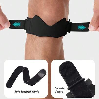 Silikon knäskålsrem, knästöd för kvinnor och män, knäskålsknästödsrem, basket, löpning, vandring, volleyboll, tennis, knäböj, knäböj för kvinnor, knästöd för män, knäskålssenstödsrem, flexbandage för knä, löpartillbehör