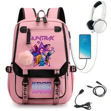 1pc K-Pop Magical Girl Anime Print Student Backpack - Large Capacity School Travel Backpack | Comfortable Design, Multi-Compartment!