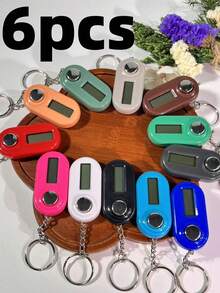 斋月便携式电子计数器，迷你定时器钥匙扣，数字显示厨房计数器，小巧便携装饰吊坠，时间管理工具，斋月小礼物，适合户外多种场景使用 - 彩色 - 查看 15