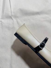 French Thick Sole Mary Jane Flat Shoes British Style Women's Leather Shoes For Spring And Autumn Women's Shoes Seen On INS - Beige - View 4