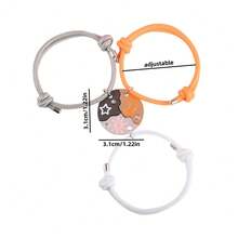 3件套 星星月亮太阳拼接 闺蜜手链 男士时尚友谊礼物 - 星星月亮太陽手鍊 - 查看 5