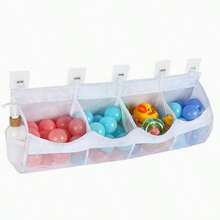 Large Capacity Wall-Mounted Bathroom Storage Hanging Bag, Children's Bathroom Toy Organizer