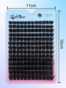 168 st/förpackning 200D ultratäta lösögonfransar, 8–18 mm blandade längder, fritt kombinerbara, DD-böjning, 0,07 mm tjocklek, naturliga supertäta – tjocka och fluffiga fransar – 3D-glittrande charmögonfransar, europeisk och amerikansk kattögonförlängning, mjuka och bekväma – gör-det-själv-lätt att bära, lämpliga för nybörjare och återanvändbara, för vardagsbruk, högtidsfester, scenmakeup - DD - Visa 6