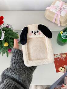 1个卡通毛绒卡套，儿童学校/幼儿园/公交/餐卡保护套，带吊坠 - 彩色 - 查看 10