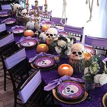 B-COOL - Mantel de Lentejuelas moradas de 60 x 102 Pulgadas, Tela de Cocina Brillante con Purpurina para decoración de Boda, Halloween, Fiesta de cumpleaños(259.1 x 152.4 cm (Rectangular) Morado) - Multicolor - Ver 2