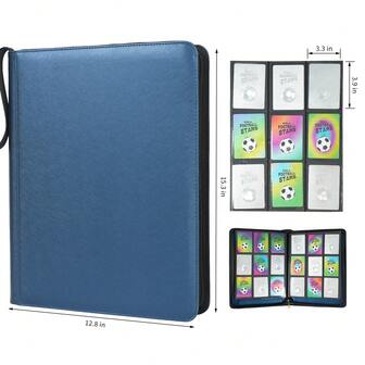 540 st. kortsamlingsalbum, lösbladiga korthållare, 60 dubbelsidiga transparenta minikortalbum, perfekt för att samla kort, animekort, spelkort, sportkort och mer, med dragkedja, idealisk present för foton, samlarkort, samlarobjekt - lämplig för att samla och organisera kändiskort, fotbollsmemorabiliakort, sportkort, sportstjärnekort, med dragkedja, idealisk födelsedagspresent, perfekt för hem-/kontorsinredning, examenspresent, K-pop idolalbum, minimalistiskt och moderiktigt utseende