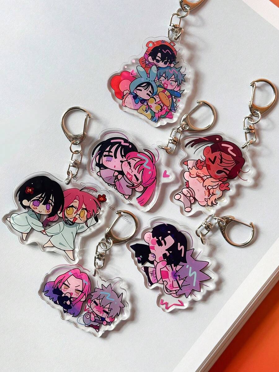 1 móc khóa acrylic hình nhân vật hoạt hình (Till, Sua, Ivan, Hyuna, Luka, Mizi), đồ lưu niệm anime, phụ kiện điện thoại hoạt hình, móc khóa xe hơi, mặt dây chuyền ba lô, phụ kiện túi xách, tượng hoạt hình, quà tặng Halloween - Nhiều màu - Xem 1