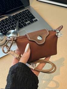 lulu kewen Modische und einfache Mini-Münztasche als Dekoration, die an Taschen in verschiedenen Farben aufgehängt werden kann. Kleine Geschenke können als Geschenke an die besten Freundinnen vergeben werden. Damen Geldbörse, Mini-Geldbörse, Portemonnaie, Handgelenktasche, Münzbörse - Verschiedenfarbig - Übersicht 14