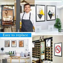 إطار صور مغناطيسي باللون الأسود/الفضي/الذهبي، إطار ملصق مغناطيسي، قابل لإعادة الاستخدام، مناسب للجدار والمكتب وديكور المنزل، بطراز معرض حديث، حامل صور، رف عرض للطباعة الفنية، إطار للصور واللوحات والشهادات، ملصق حائط لاصق ذاتيًا، إطار مغناطيسي. ديكور عيد الحب. - متعدد الألوان - مشاهدة 6