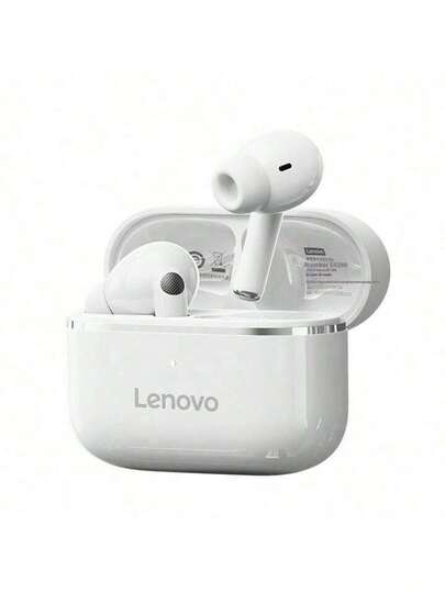  Lenovo EA230 draadloze in-ear oordopjes met Bluetooth 5.4, ruisonderdrukking, lage latentie, high-definition bellen, 360° stereogeluid, gaming, AirPod TWS Bluetooth-koptelefoon voor sport, hardlopen, werk en reizen. Lenovo headsets.