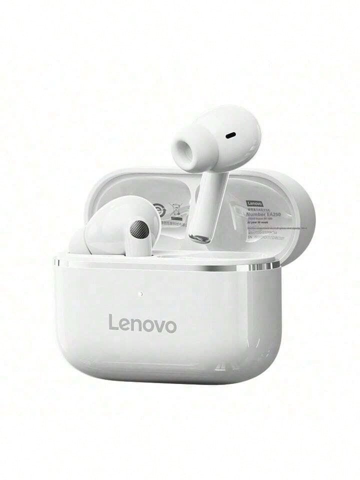 Lenovo 联想EA230无线入耳式蓝牙5.4耳机，具备降噪、低延迟、高清通话、360°立体声等功能，游戏耳机，兼容AirPods、TWS蓝牙耳机，适用于运动、跑步、工作、旅行等场景。 - 櫻花白 - 查看 1