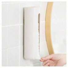 Wall Mount Saver And Dispenser Pad Container Cosmetic Storage Dispenser With Easy-Access Opening - White - View 4