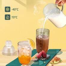 7Pcs/Set Drink Shop Special Tools, Including Hand Shaken Shaker Cups, Mash Juice Stick, Measuring Cups And Spoons, Ice Clips, Hand Beaten Lemon Tea, Mixer Set, Suitable For Home, Party, Restaurant Drink Mixing Tools Set Valentine's Day - Clear - View 8