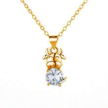 Collar de Buey del Zodiaco con Incrustaciones de Diamantes de Moda de los Doce Zodíacos Regalo para Amigos - oro - Ver 5