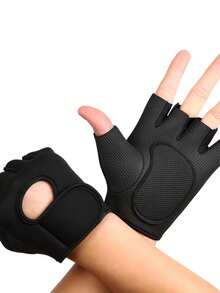 1 par de guantes de fitness de media dedos, guantes de entrenamiento para mujeres, guantes de ciclismo no transpirables, guantes de levantamiento de pesas con agarre de hierro y protección de la palma, guantes de entrenamiento de ciclismo, equipo de fitness, diseño deportivo, guantes de alto rendimiento, costuras reforzadas, material transpirable, accesorios de gimnasio, adecuados para entusiastas del fitness