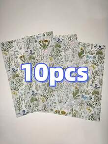 5/10/20/40张装花卉包装纸 - 柔和的蓝色、粉色、绿色、黄色花卉图案 - 轻便礼品包装，适用于生日、婚礼、派对装饰、花束 - 优雅的花卉设计，适合各种场合、节日庆典，精致的图案，细腻的质感，是手工爱好者、婚礼装饰和DIY创意的必备之选 - 彩色 - 查看 8