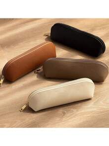 1 pezzo Astuccio alla moda in pelle/PU vintage, portamonete, custodia per cancelleria, organizer per forniture scolastiche