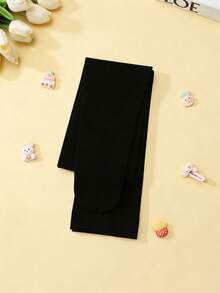 1pc Girls Super Stretchy, Breathable Dance Leggings, Suitable For Spring And Autumn - Black - View 8