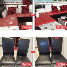 20x54英寸人造革修补片，自粘皮革墙纸，人造革胶带，适用于沙发、家具、汽车座椅内饰修复，防水防油，卧室/客厅墙面装饰 - 50x137cm-20x54inch - 查看 4